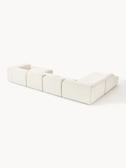 Westwing Collection Sofá rinconera modular de mezcla de lino Lennon