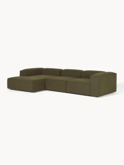 Westwing Collection Sofá rinconera modular en tejido bouclé Lennon