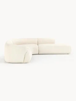 Westwing Collection Sofá rinconera modular en tejido bouclé Sofia (4 plazas)