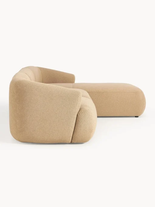 Westwing Collection Sofá rinconera modular en tejido bouclé Sofia (3 plazas)