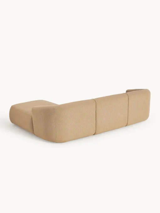 Westwing Collection Sofá rinconera modular en tejido bouclé Sofia (3 plazas)