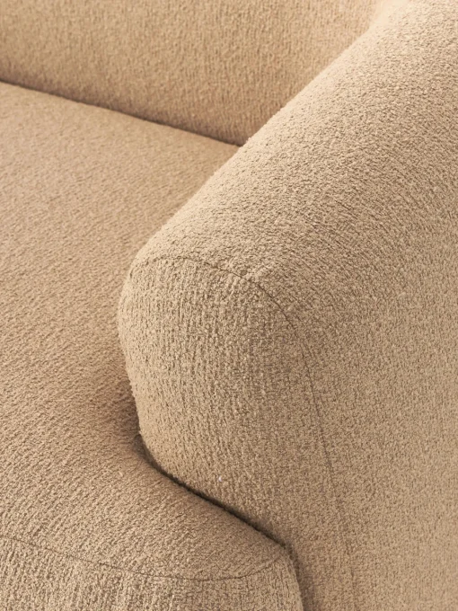 Westwing Collection Sofá rinconera modular en tejido bouclé Sofia (3 plazas)