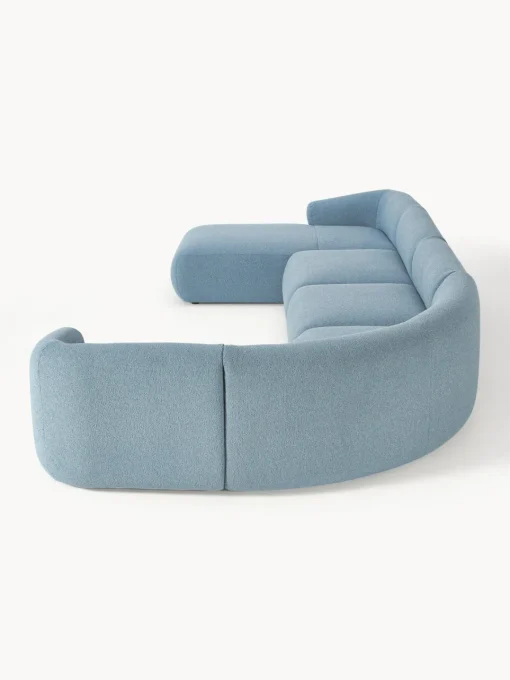 Westwing Collection Sofá rinconera modular en tejido bouclé Sofia