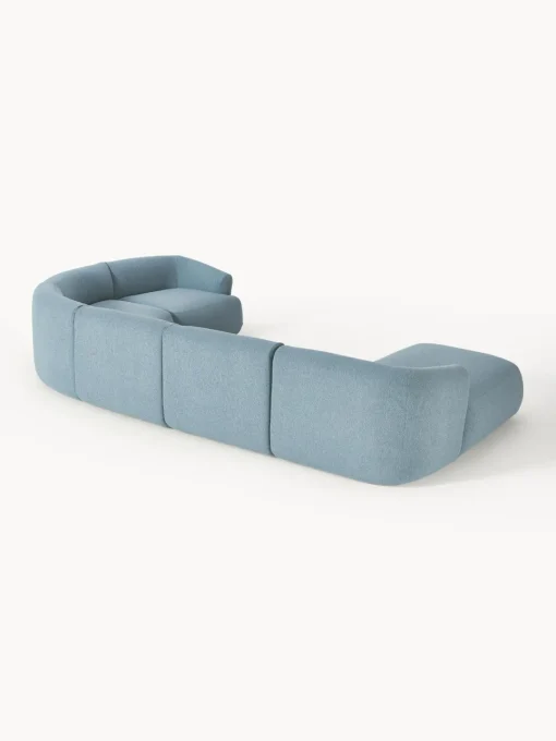 Westwing Collection Sofá rinconera modular en tejido bouclé Sofia
