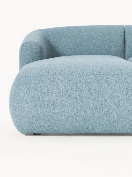 Westwing Collection Sofá rinconera modular en tejido bouclé Sofia
