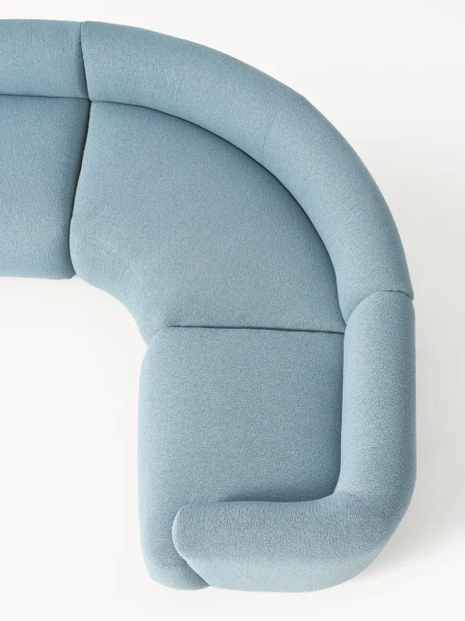 Westwing Collection Sofá rinconera modular en tejido bouclé Sofia