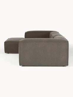 Westwing Collection Sofá rinconera modular en tejido bouclé Lennon