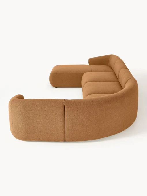 Westwing Collection Sofá rinconera modular en tejido bouclé Sofia