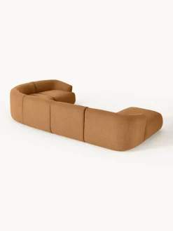 Westwing Collection Sofá rinconera modular en tejido bouclé Sofia