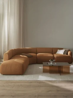 Westwing Collection Sofá rinconera modular en tejido bouclé Sofia