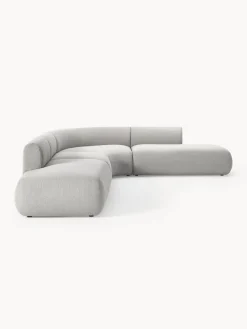 Westwing Collection Sofá rinconera modular en tejido bouclé Sofia (4 plazas)