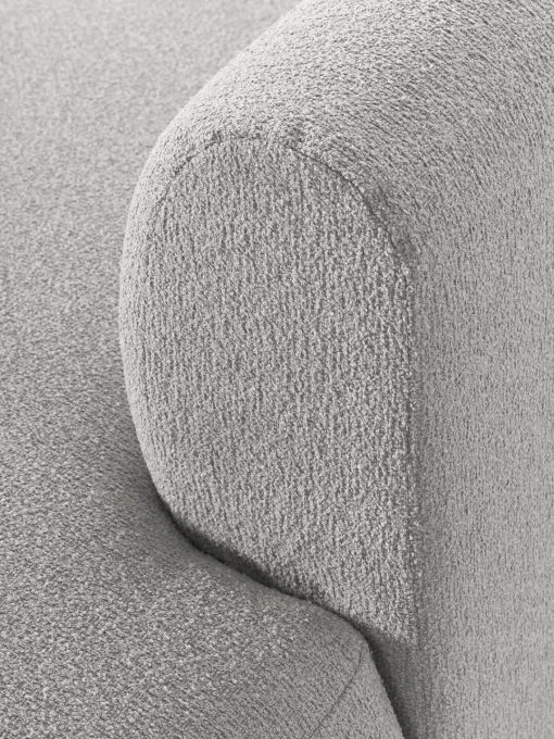 Westwing Collection Sofá rinconera modular en tejido bouclé Sofia (4 plazas)