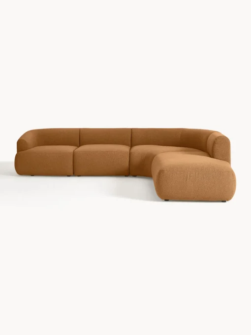 Westwing Collection Sofá rinconera modular en tejido bouclé Sofia (4 plazas)^ Sofás Rinconeras|Sofás