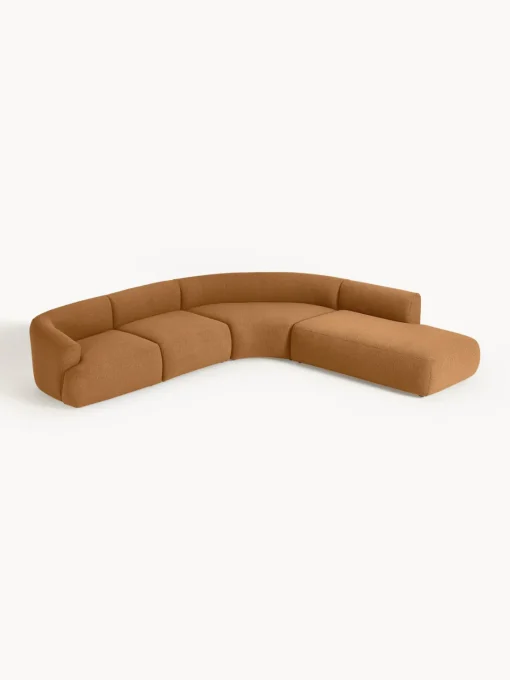 Westwing Collection Sofá rinconera modular en tejido bouclé Sofia (4 plazas)^ Sofás Rinconeras|Sofás