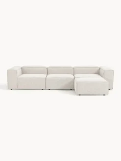 Westwing Collection Sofá rinconera modular en tejido bouclé con reposapiés izquierdo/derecho Lennon (4 plazas)^ Sofás 4 Plazas|Sofás