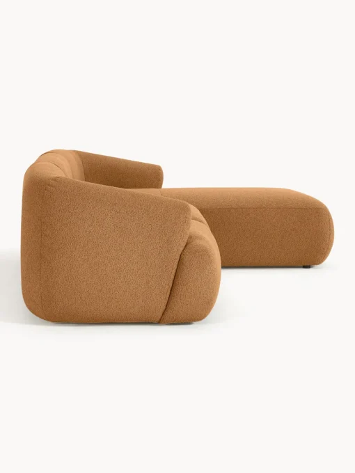 Westwing Collection Sofá rinconera modular en tejido bouclé Sofia (3 plazas)