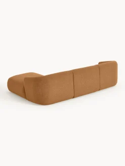 Westwing Collection Sofá rinconera modular en tejido bouclé Sofia (3 plazas)