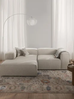 Westwing Collection Sofá rinconera modular en tejido bouclé Lennon^ Sofás
