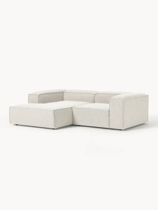Westwing Collection Sofá rinconera modular en tejido bouclé Lennon^ Sofás