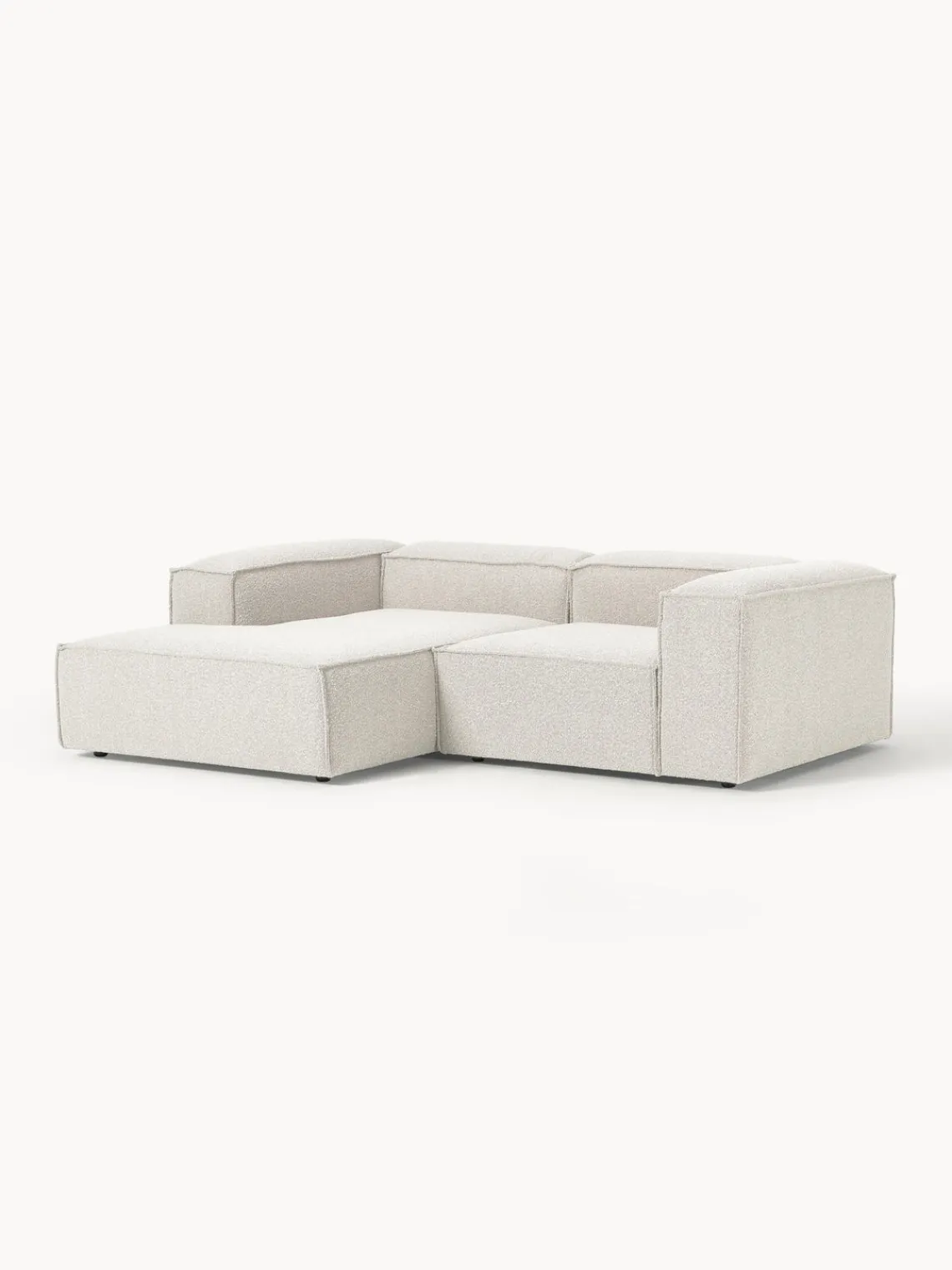 Westwing Collection Sofá rinconera modular en tejido bouclé Lennon^ Sofás
