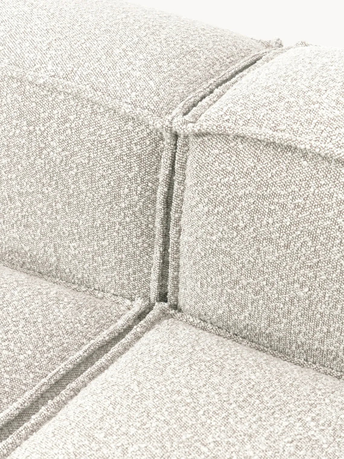Westwing Collection Sofá rinconera modular en tejido bouclé Lennon^ Sofás