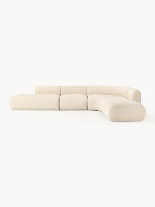 Westwing Collection Sofá rinconera modular en tejido bouclé Sofia (4 plazas)^ Sofás Rinconeras|Sofás