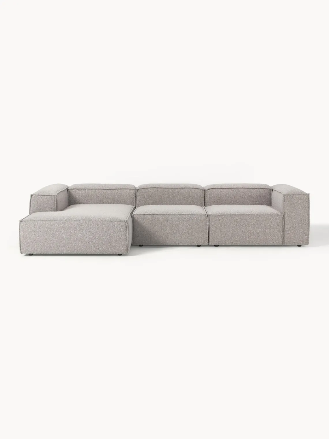 Westwing Collection Sofá rinconera modular en tejido bouclé Lennon^ Sofás