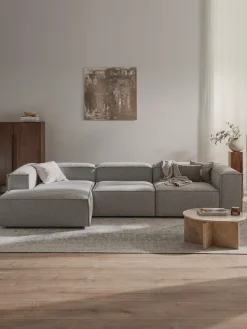 Westwing Collection Sofá rinconera modular en tejido bouclé Lennon^ Sofás