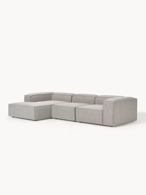 Westwing Collection Sofá rinconera modular en tejido bouclé Lennon^ Sofás