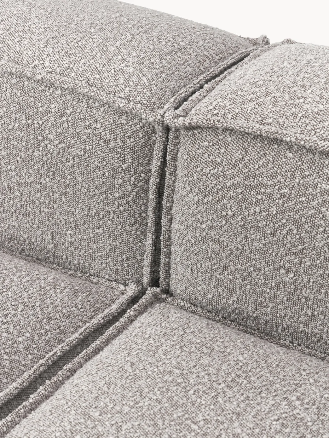 Westwing Collection Sofá rinconera modular en tejido bouclé Lennon^ Sofás