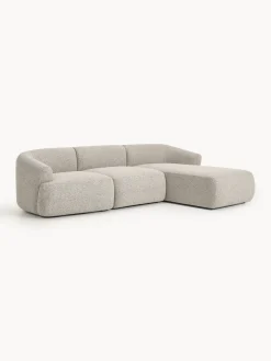 Westwing Collection Sofá rinconera modular en tejido bouclé Sofia (3 plazas)^ Sofás Rinconeras|Sofás