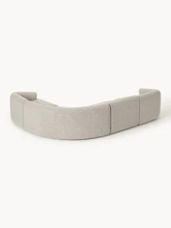 Westwing Collection Sofá rinconera modular en tejido bouclé Sofia (4 plazas)