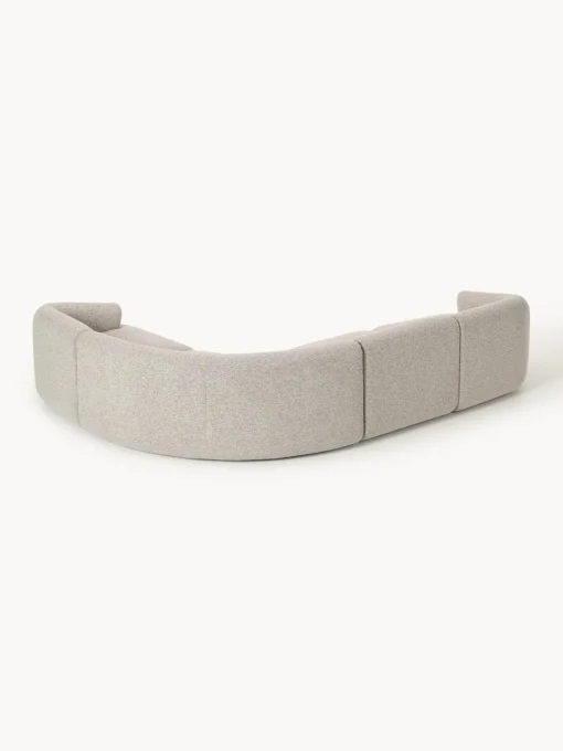 Westwing Collection Sofá rinconera modular en tejido bouclé Sofia (4 plazas)