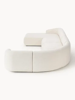 Westwing Collection Sofá rinconera modular en tejido bouclé Sofia