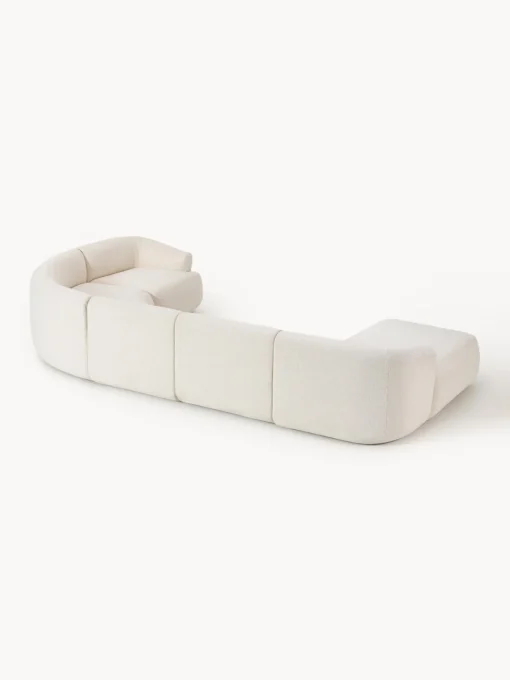Westwing Collection Sofá rinconera modular en tejido bouclé Sofia