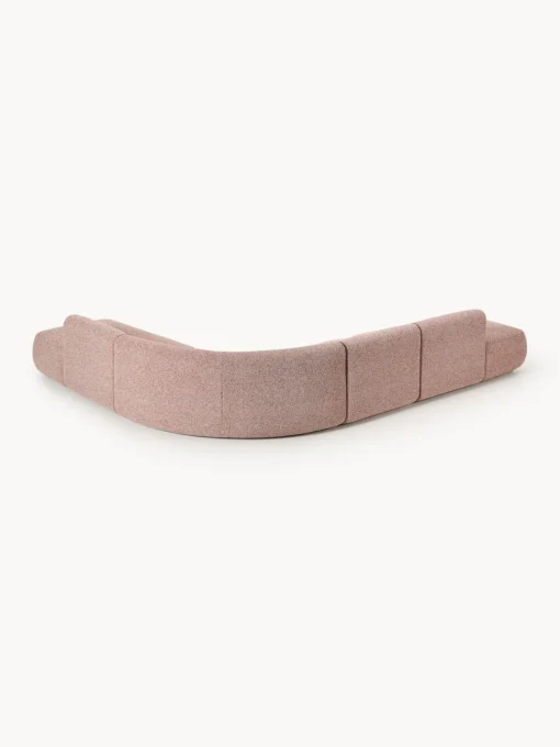 Westwing Collection Sofá rinconera modular en tejido bouclé Sofia (4 plazas)