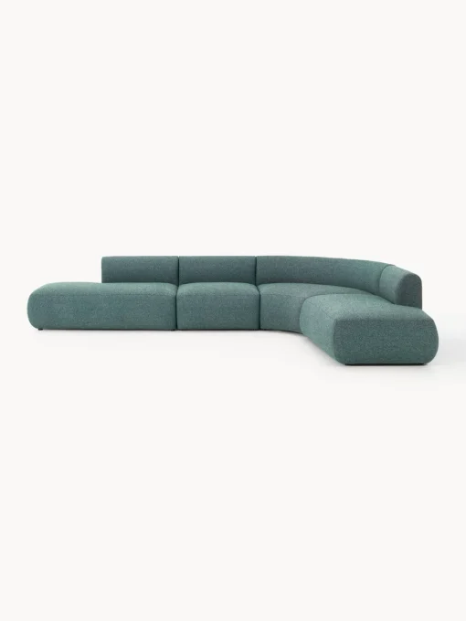 Westwing Collection Sofá rinconera modular en tejido bouclé Sofia (4 plazas)^ Sofás Rinconeras|Sofás