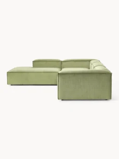 Westwing Collection Sofá rinconera modular grande de pana Lennon