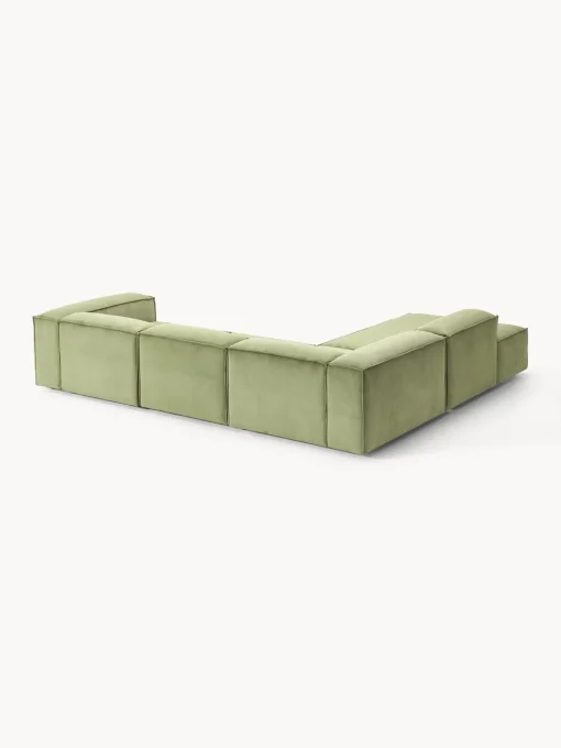 Westwing Collection Sofá rinconera modular grande de pana Lennon
