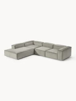 Westwing Collection Sofá rinconera modular grande de pana Lennon^ Sofás