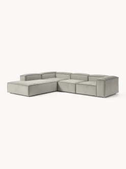 Westwing Collection Sofá rinconera modular grande de pana Lennon^ Sofás