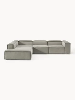 Westwing Collection Sofá rinconera modular grande de pana Lennon^ Sofás