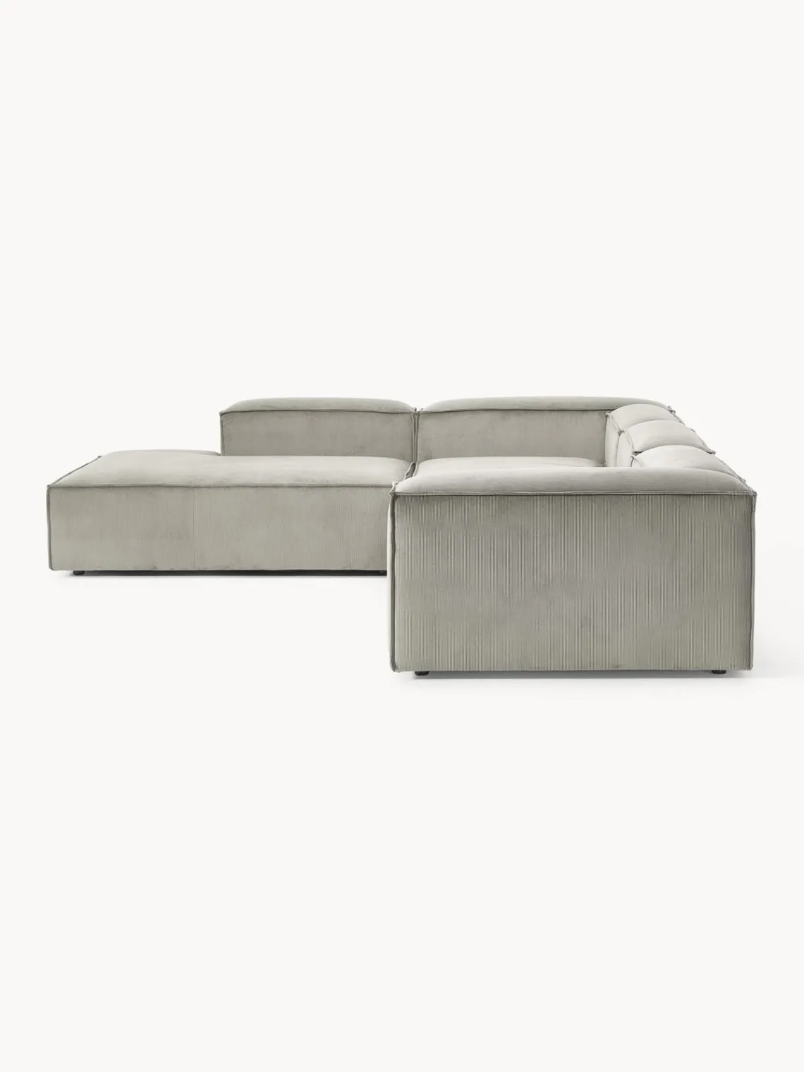 Westwing Collection Sofá rinconera modular grande de pana Lennon^ Sofás