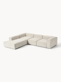 Westwing Collection Sofá rinconera modular grande de pana Lennon