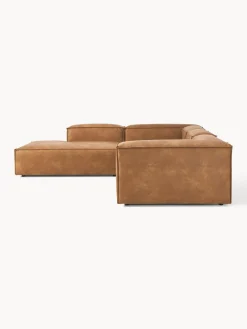 Westwing Collection Sofá rinconera modular grande de cuero reciclado Lennon^ Sofás