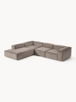 Westwing Collection Sofá rinconera modular grande de pana Lennon^ Sofás