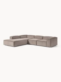 Westwing Collection Sofá rinconera modular grande de pana Lennon^ Sofás