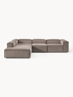 Westwing Collection Sofá rinconera modular grande de pana Lennon^ Sofás
