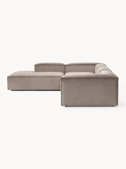 Westwing Collection Sofá rinconera modular grande de pana Lennon^ Sofás