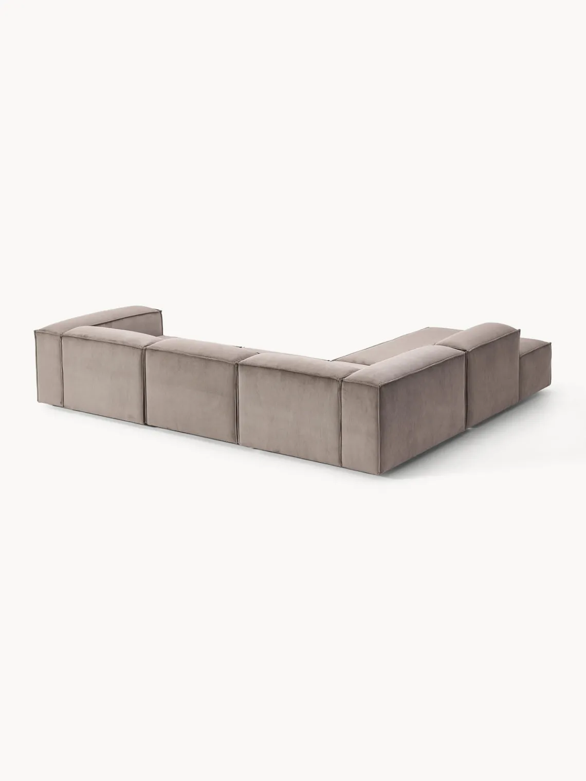 Westwing Collection Sofá rinconera modular grande de pana Lennon^ Sofás